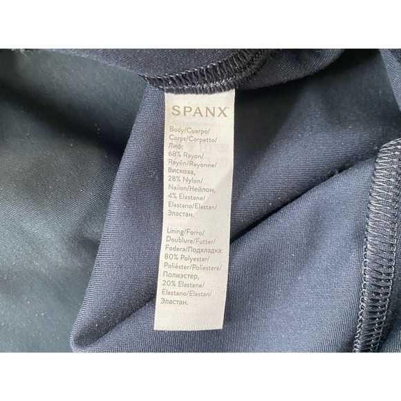 Spanx Red Label Navy Ankle High Rise Leggings Plus Size 3X Shaping Support - Picture 8 of 9